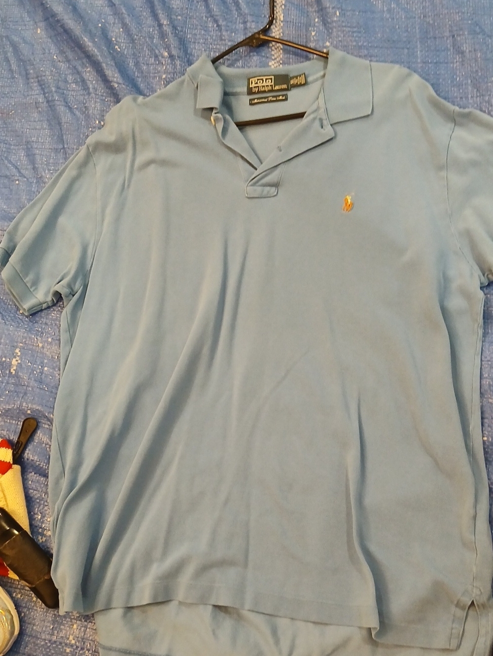 Ralph Lauren Light Blue Polo with Embroidered Pony